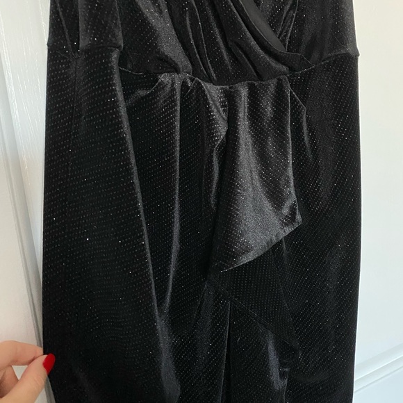 Black sparkle midi dress - Picture 2 of 4